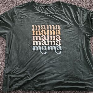 SHEIN Curve Dark Green Tee